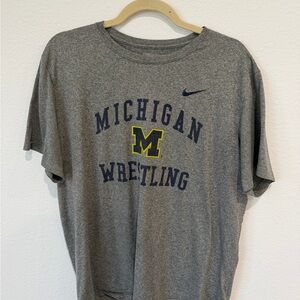 Two Michigan Wrestling Tees